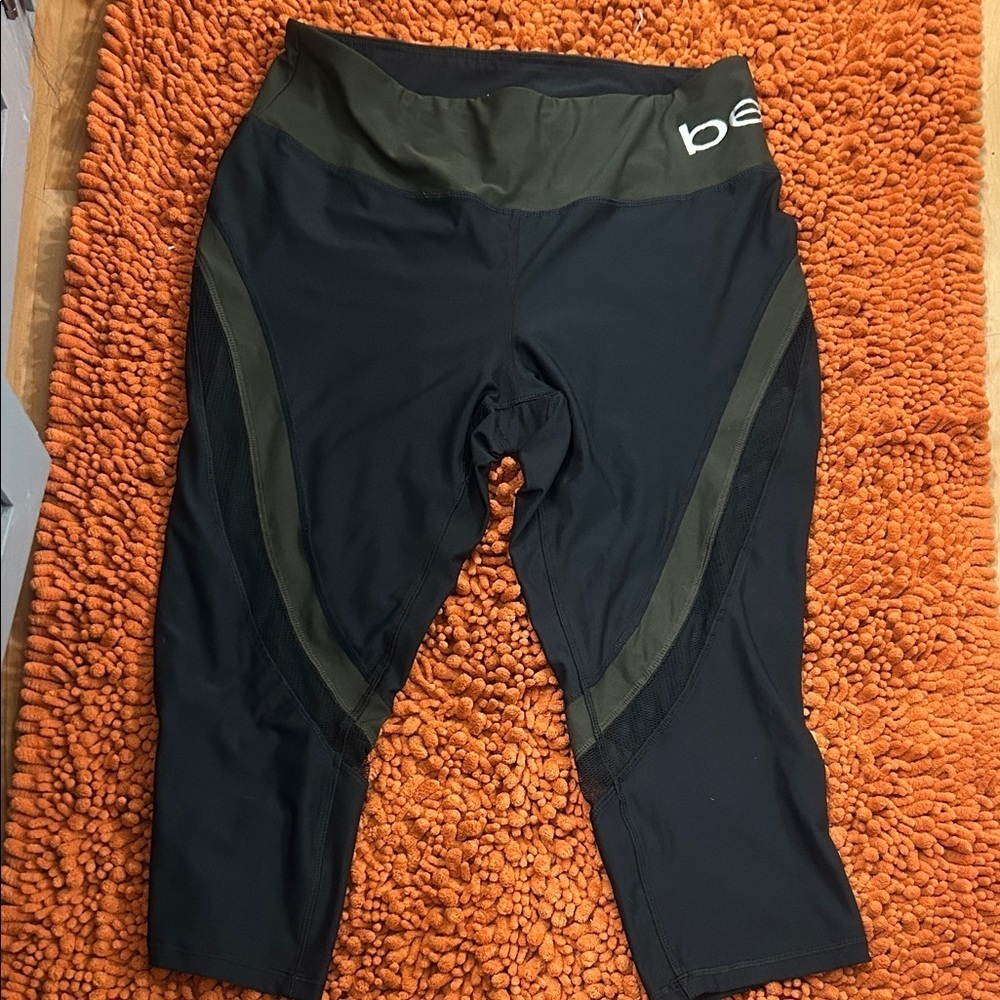 bebe Black and Olive Leggings